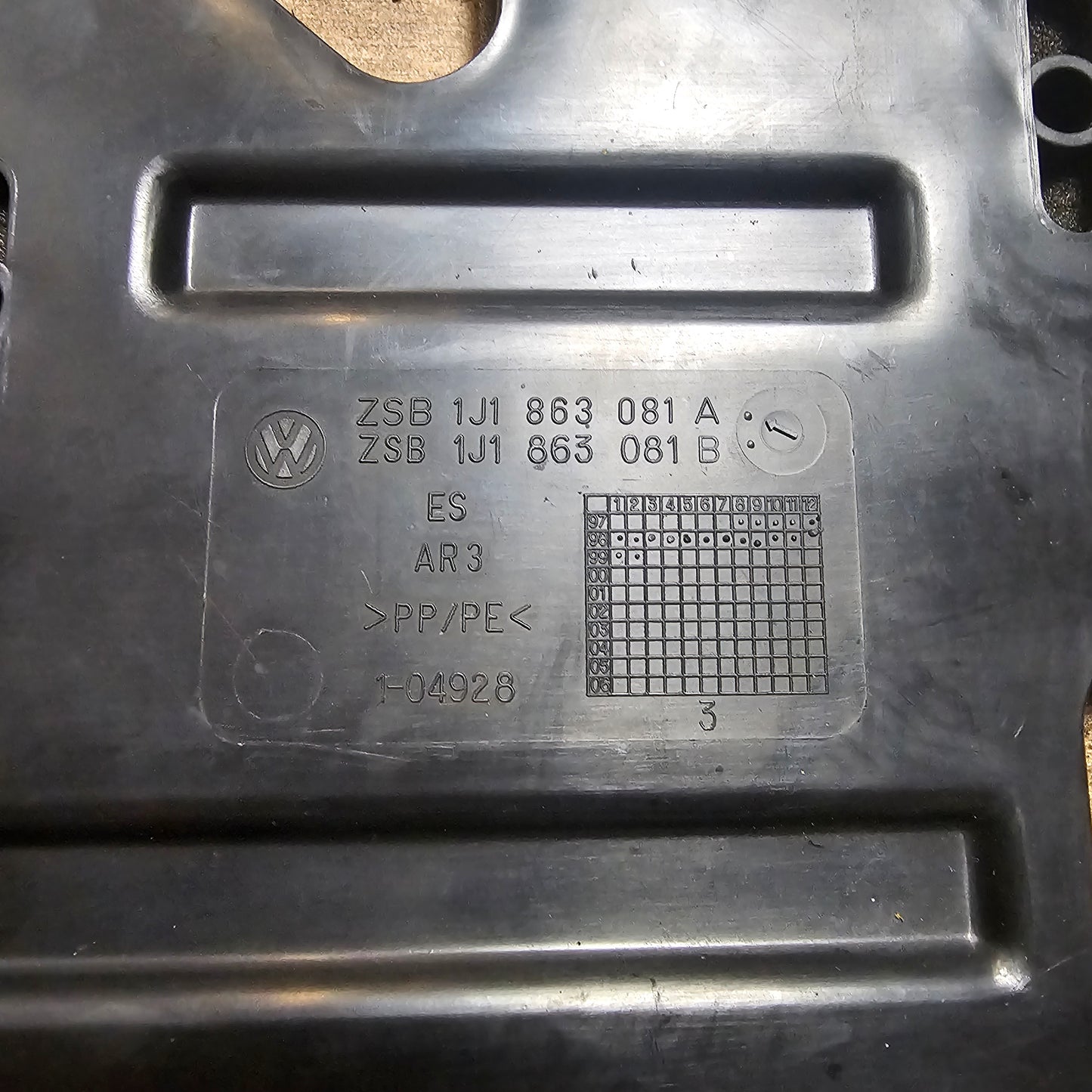 Abdeckung VW Golf 4 ZSB 1J1 863 081 A/B