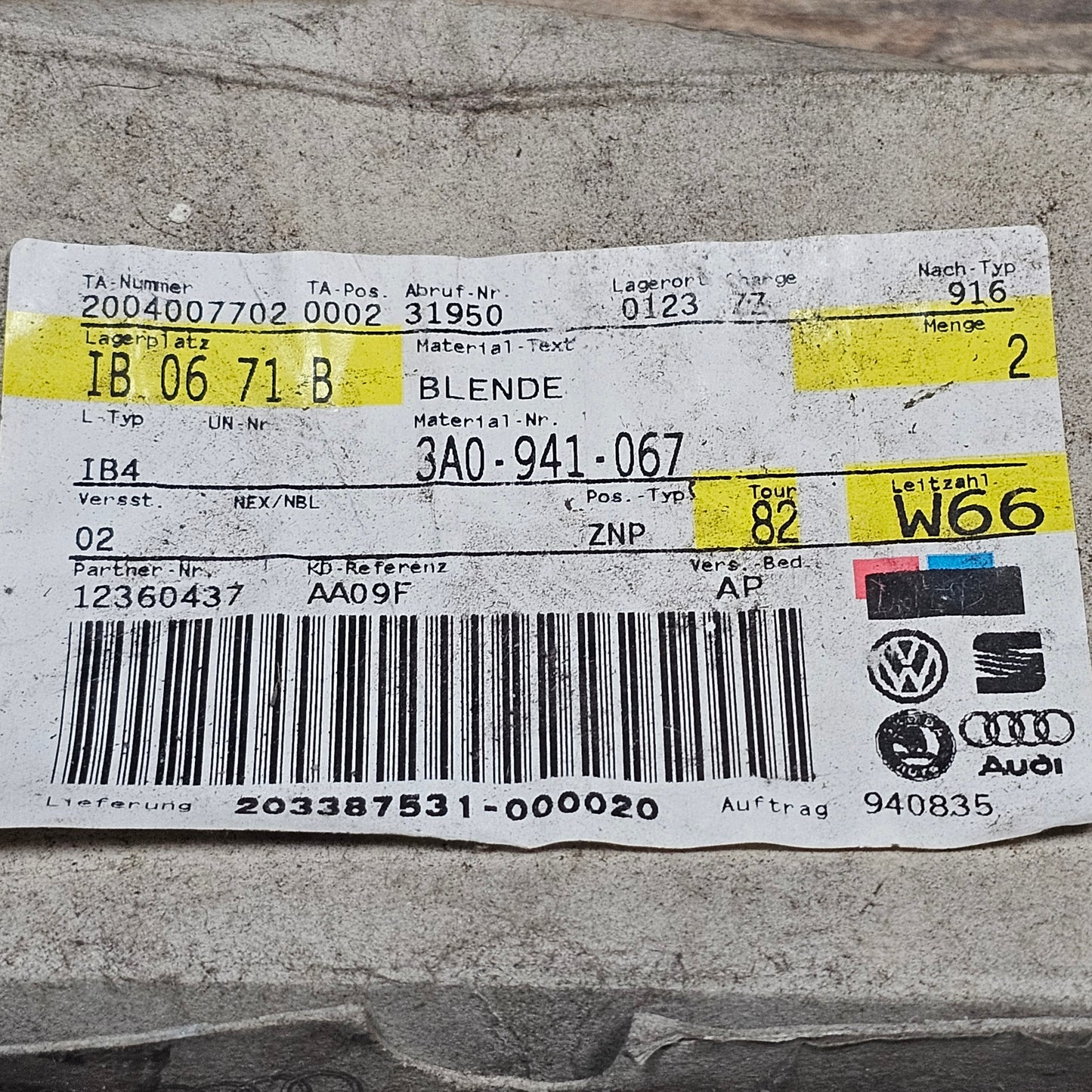 Blinkleuchte links – VW Passat Variant 3A5/35I/3A2 – neu (Lagerware)
