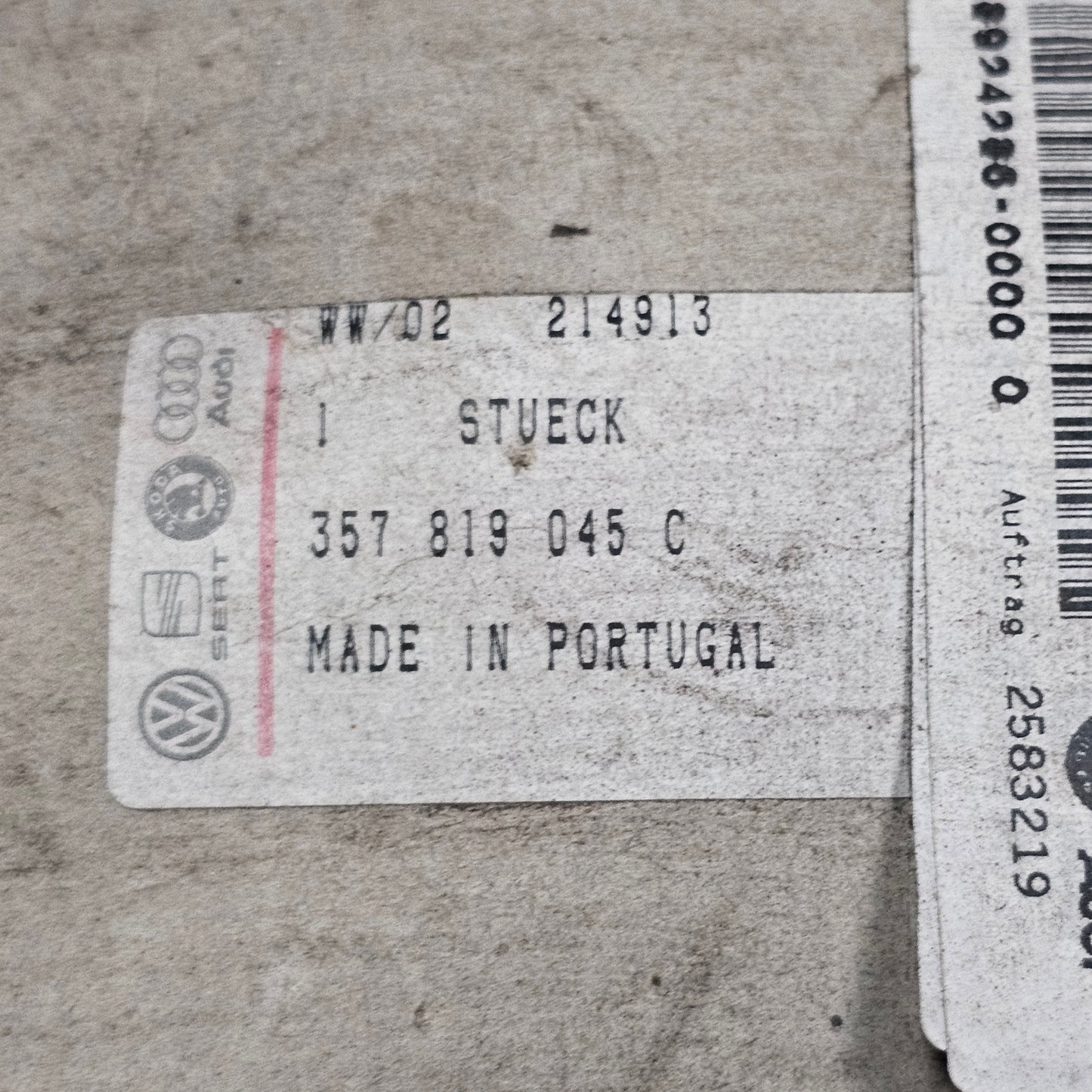 Bedienteil Heizung – VW Passat 35i/B3 – 357819045 – gebraucht