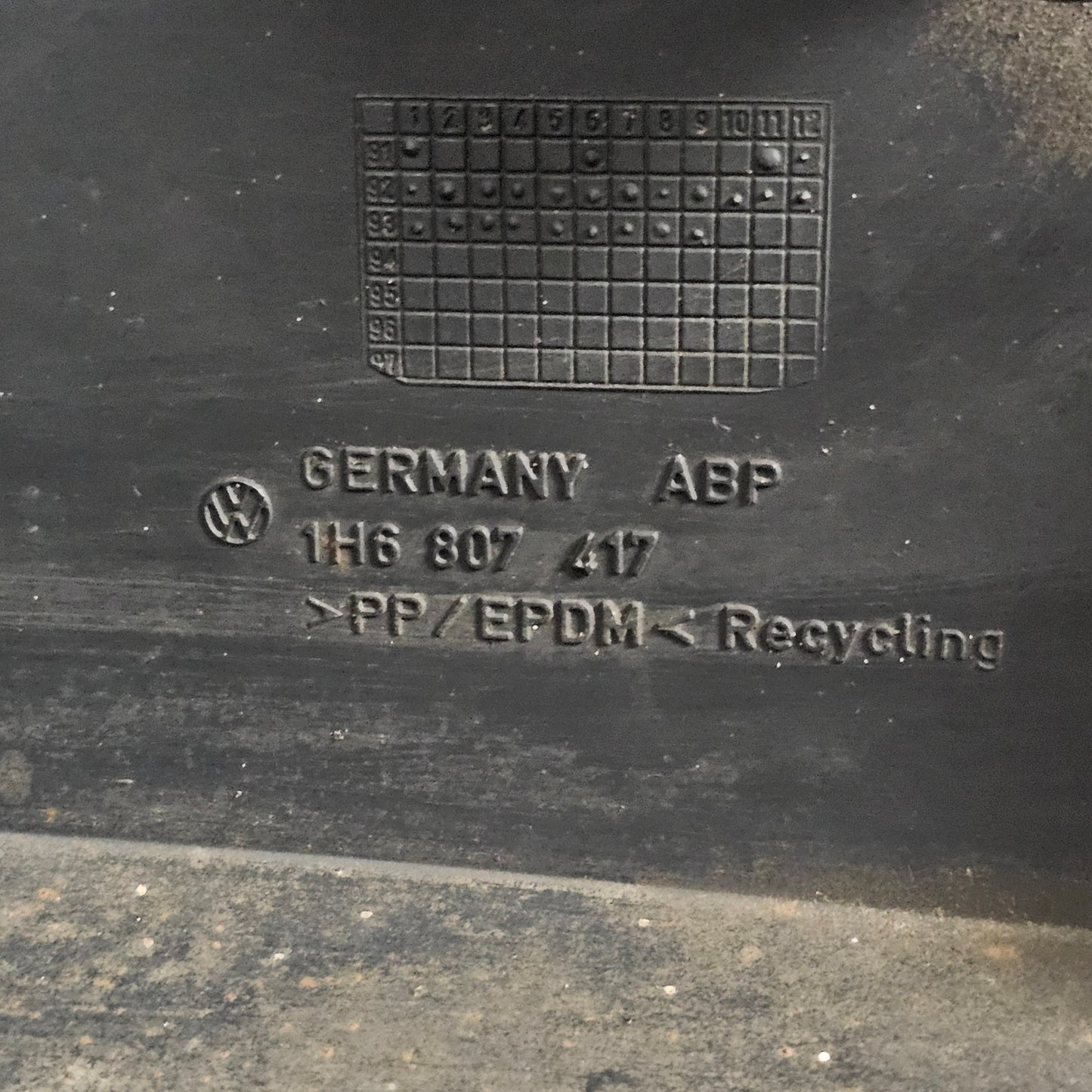 VW Golf 3 III Original Heckstoßstange Stoßfänger hinten 1H6 807 417 gebraucht