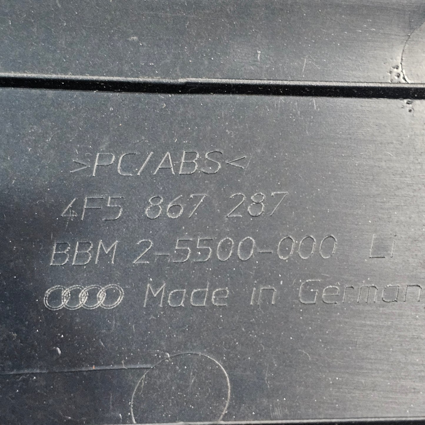 Säulenverkleidung C/D-Säule links oben silber Audi A6 4F 4F5 867 287 - gebraucht