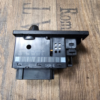 Lichtschalter + Leuchtweitenverstellung – 1H6941531N & 1H6941333B – VW Golf 3 – TRW – gebraucht