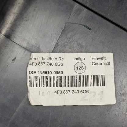 Verkleidung B-Säule unten rechts Audi A6 4F C6 4F0 867 240 Indigo Blau - gebraucht