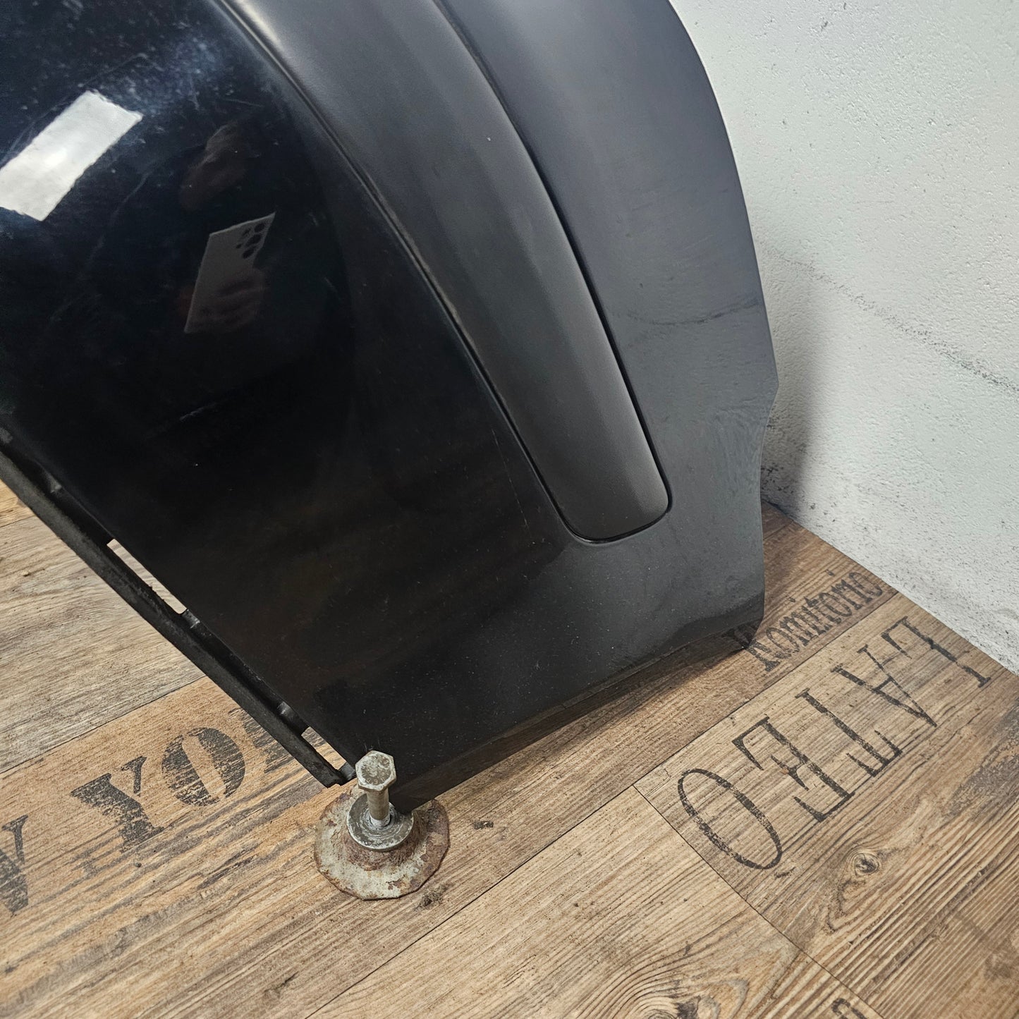 VW Golf 4 IV originale Heckstoßstange Stoßfänger hinten Heckschürze 1J6 807 417 gebraucht / L041 Schwarz