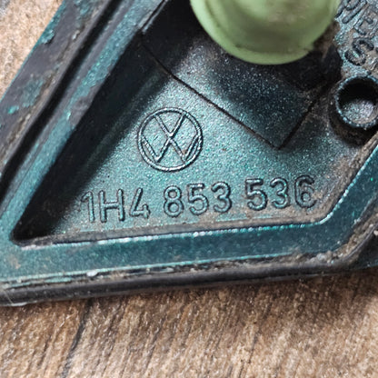 Zierleiste hinten rechts VW Golf 3 / Vento / Cabrio – 1H4853536 – lackiert in LC6P Dragongreen – gebraucht