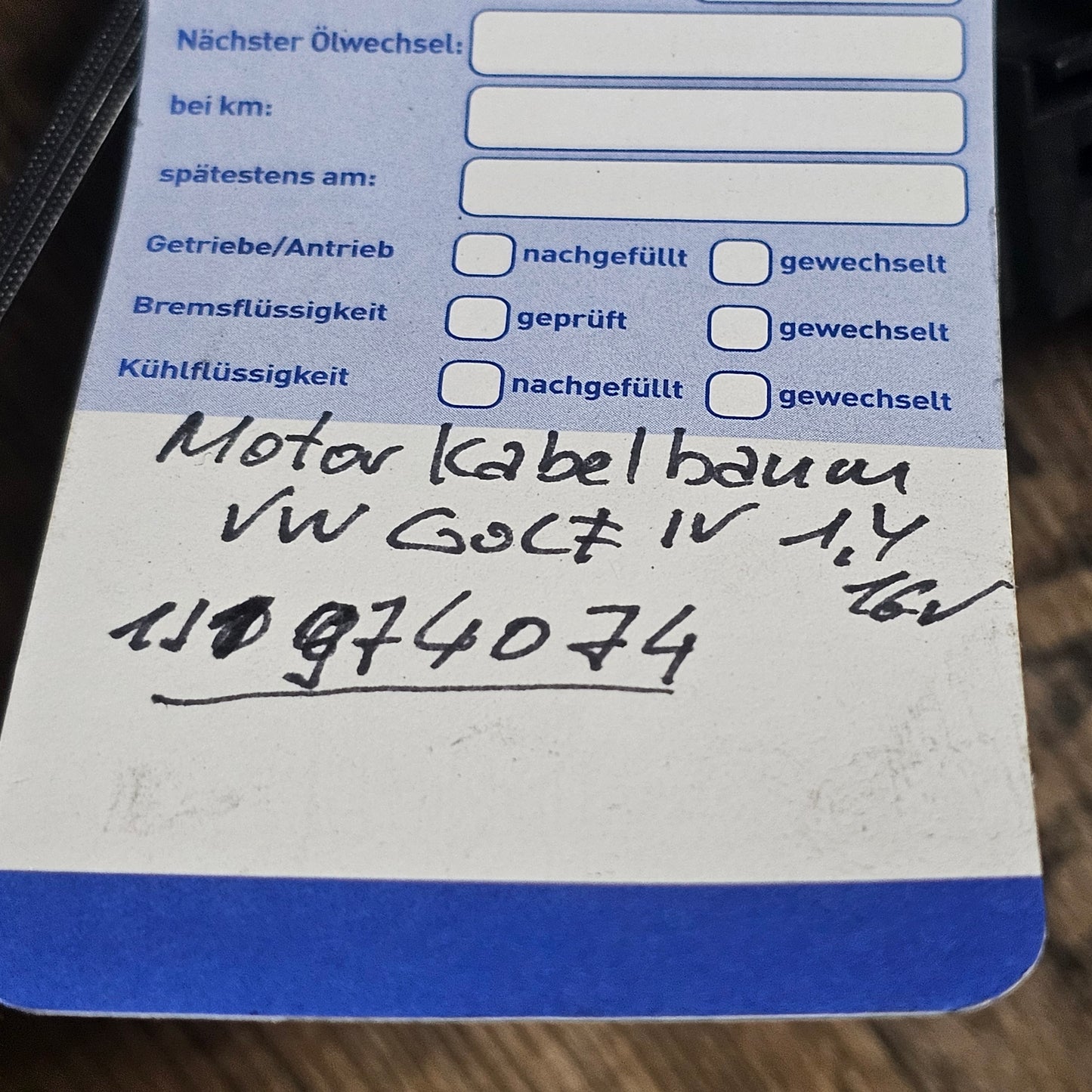 VW Golf IV Motorkabelbaum – Originalteil 1J1 974 074 – für 1.4 16V