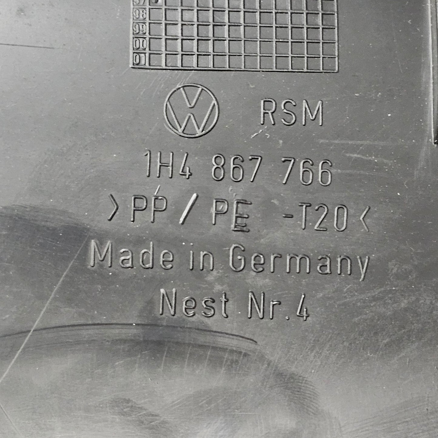 B-Säulenverkleidung rechts schwarz VW Golf 3 – 1H4867766 – gebraucht