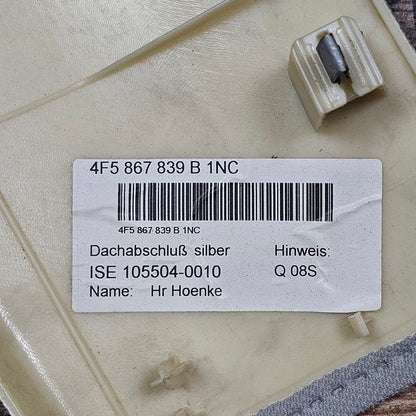Dachabschluss Verkleidung Audi A6 4F silber 4F5 867 839 B - gebraucht