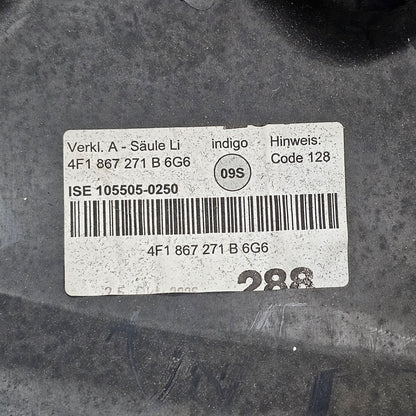 Verkleidung A-Säule vorne links unten Audi A6 4F 4F1 867 271 B Indigo Blau - gebraucht