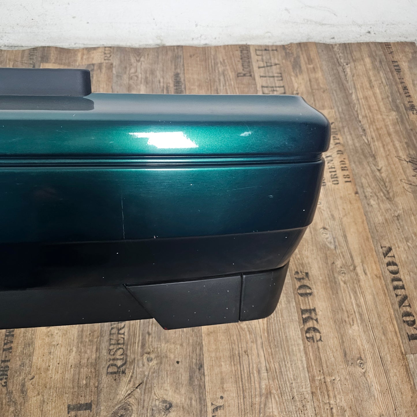 VW Golf 3 III Original Heckstoßstange Stoßfänger hinten 1H6 807 417 LC6P Dragongrün Perleffekt gebraucht