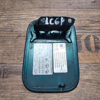 Tankdeckel / Tankklappe VW Golf 3 – 1H0010085A – lackiert in LC6P Dragongreen – gebraucht