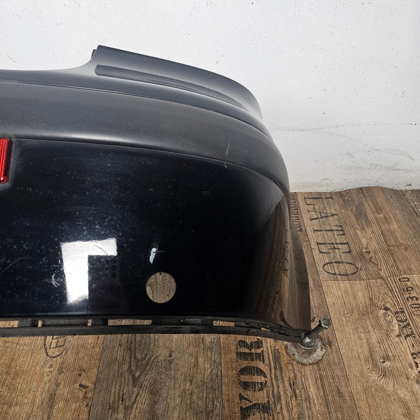VW Golf 4 IV originale Heckstoßstange Stoßfänger hinten Heckschürze 1J6 807 417 gebraucht / L041 Schwarz