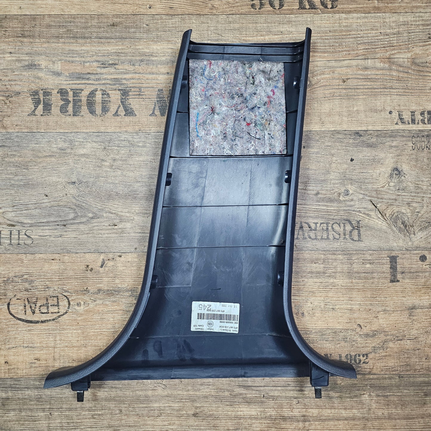 Verkleidung B-Säule unten links Audi A6 4F C6 4F0 867 239 Indigo Blau - gebraucht