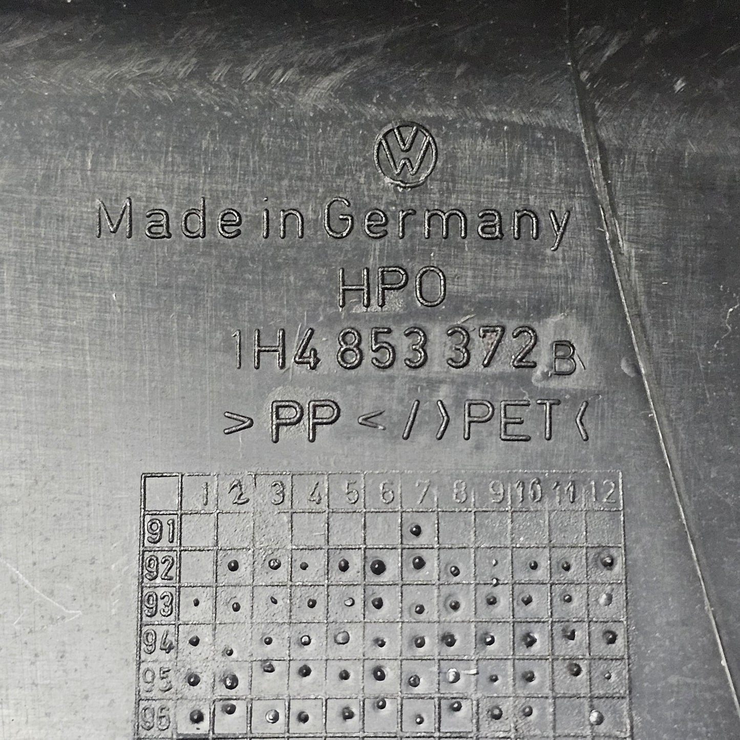 Schwellerverkleidung hinten rechts VW Golf 3 5-Türer – 1H4853372B – gebraucht