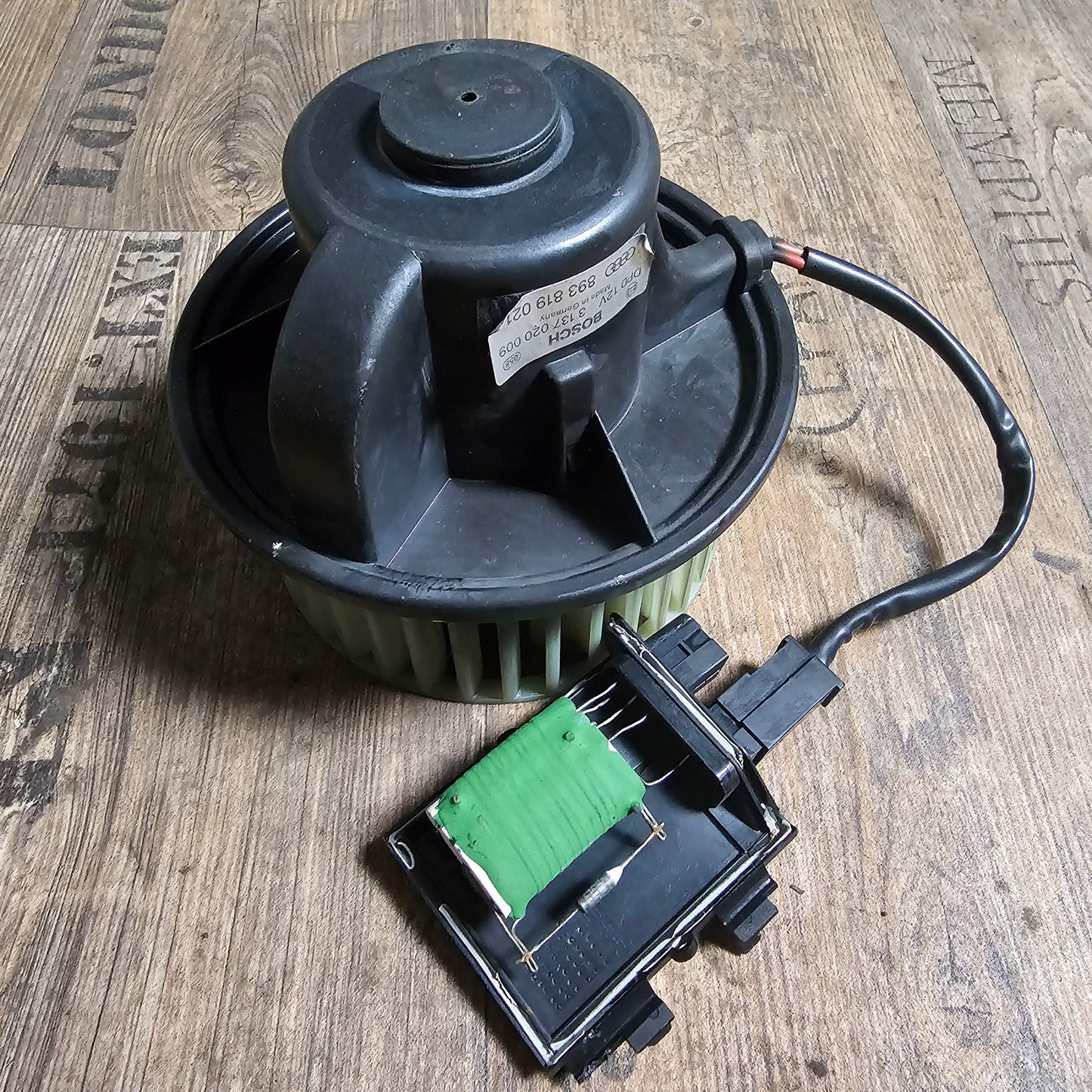 Audi 80/90 B3/B4 Innenraumgebläse 893 819 021 + Gebläsewiderstand 893 959 263 / 131 090 041