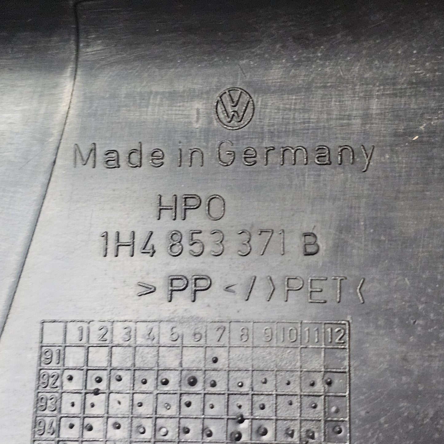 Schwellerverkleidung hinten links VW Golf 3 5-Türer – 1H4853371B – gebraucht