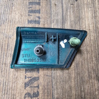 Zierleiste Kotflügel vorne links VW Golf 3 – 1H0853517C – lackiert in LC6P Dragongreen – gebraucht