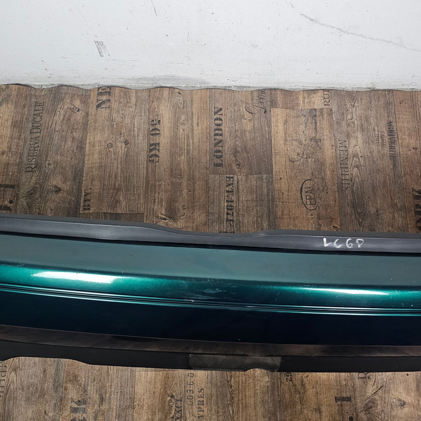 VW Golf 3 III Original Heckstoßstange Stoßfänger hinten 1H6 807 417 LC6P Dragongrün Perleffekt gebraucht