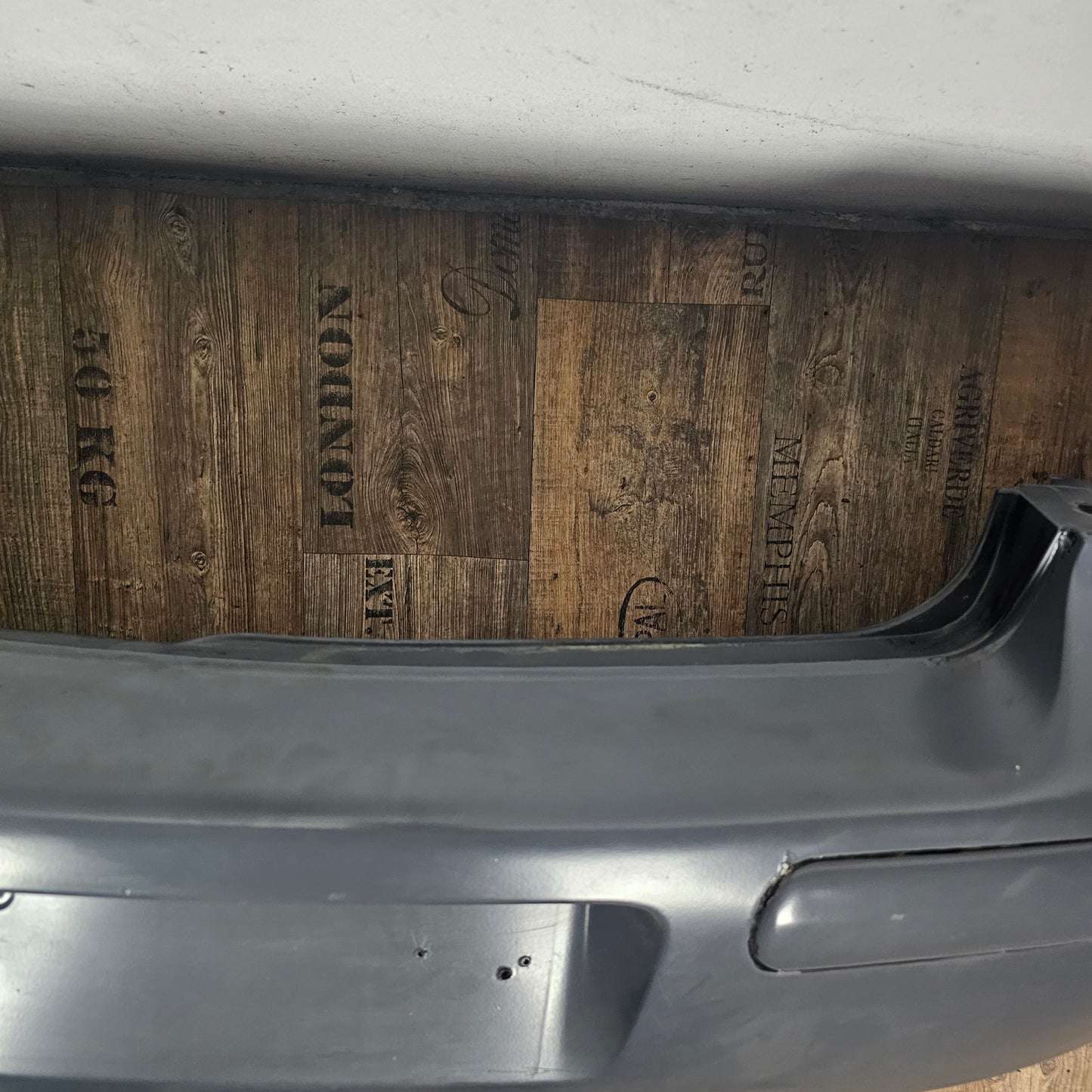 VW Golf 4 IV Original Heckspoiler unten Stoßstange hinten 1J6 807 521 gebraucht / Marine Grau