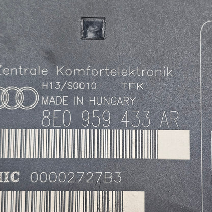 Komfortsteuergerät Audi A4 B6/B7 8E0 959 433 AR - gebraucht