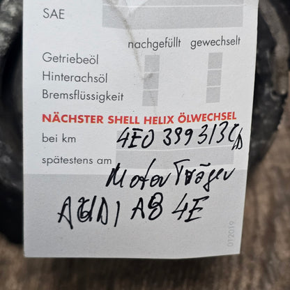 Audi A8 D3 4E V6 V8 Quattro Original Motorträger Vorderachse Achsträger 4E0 399 313 C gebraucht
