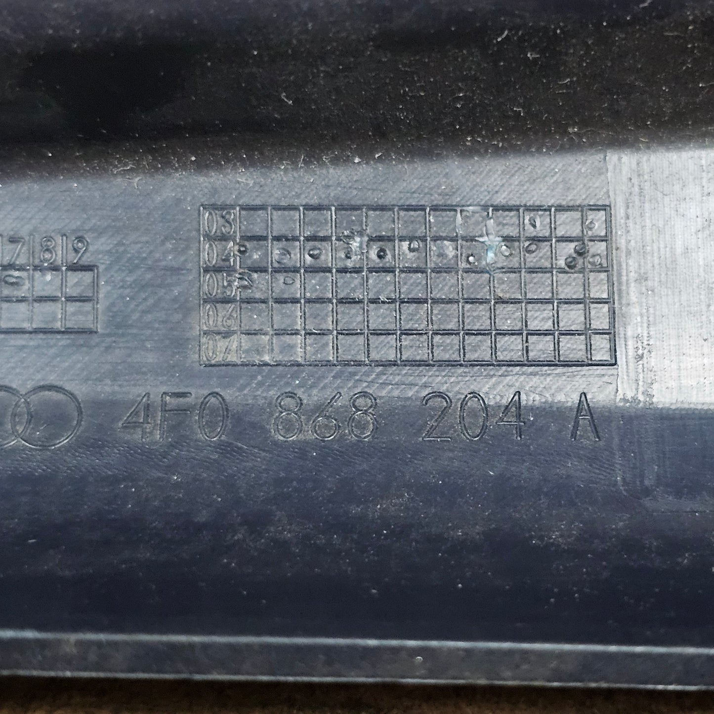 Verkleidung A-Säule Mitte vorne rechts Audi A6 4F C6 4F0 868 204 A Indigo Blau - gebraucht