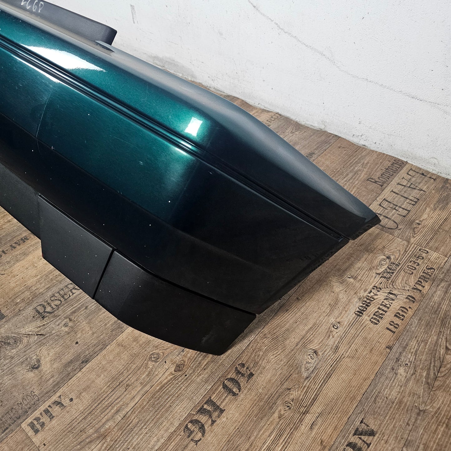 VW Golf 3 III Original Heckstoßstange Stoßfänger hinten 1H6 807 417 LC6P Dragongrün Perleffekt gebraucht