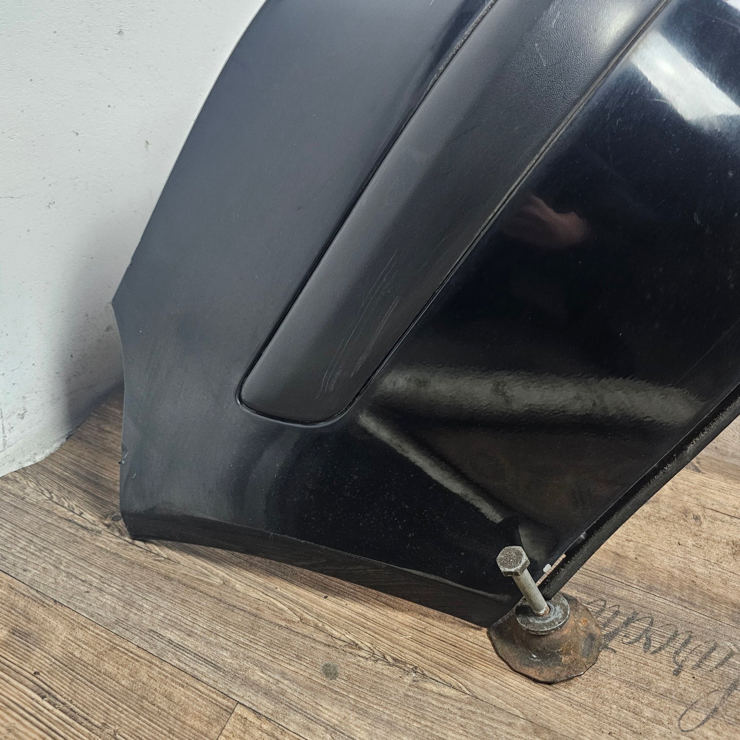VW Golf 4 IV originale Heckstoßstange Stoßfänger hinten Heckschürze 1J6 807 417 gebraucht / L041 Schwarz